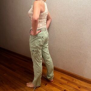 Women's Green Cargo Pants